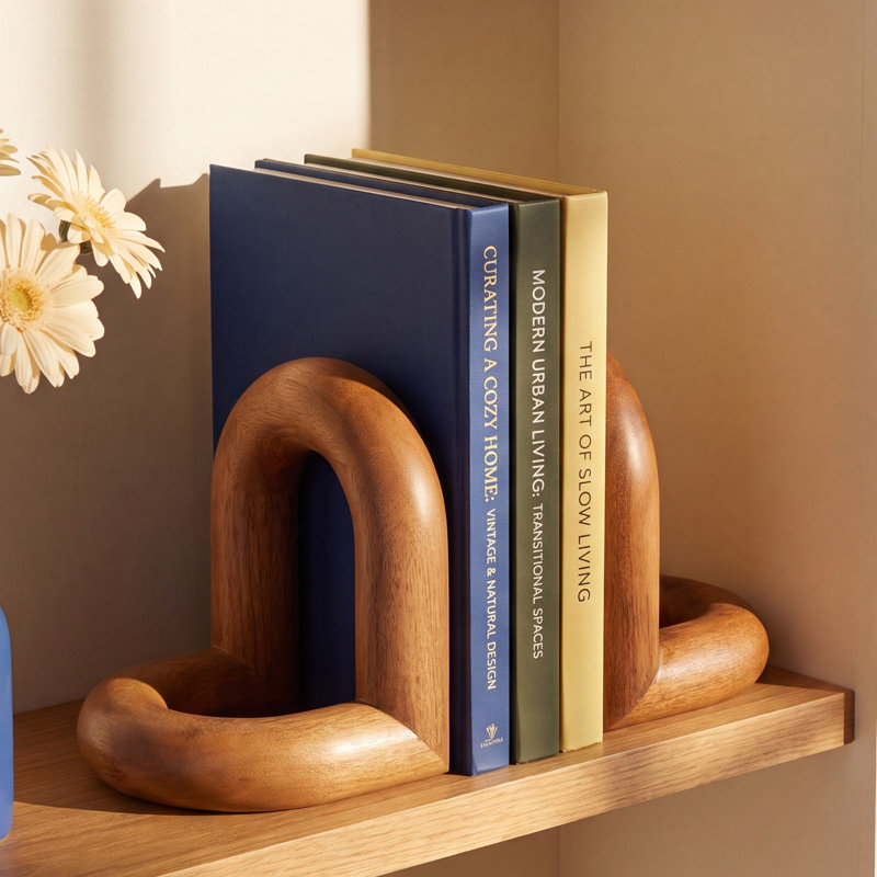 Birch Lane™ Zeppelin Wood Office Bookends & Reviews | AllModern